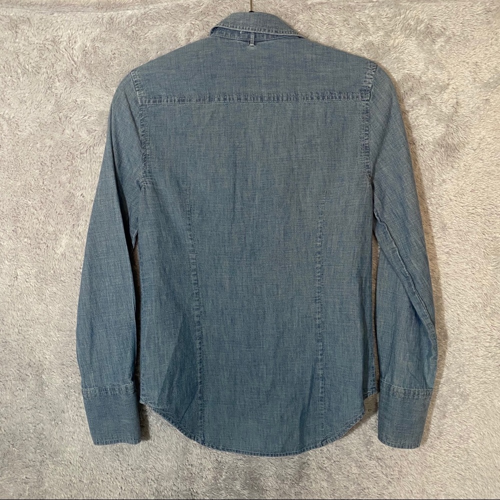 J. Crew Chambray Tuxedo Button Down Shirt - Picture 4 of 4